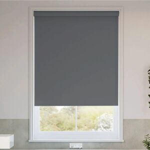 Symple Stuff Indoor blackout Trimmable roller blind Grey 165cm L x 210cm W Image