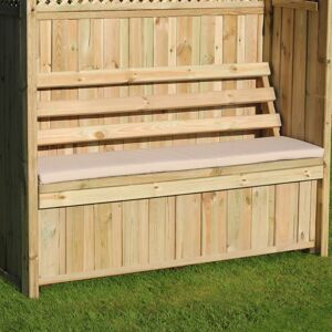 Symple Stuff Millville Arbour Garden Bench Cushion Stone 381cm W Image