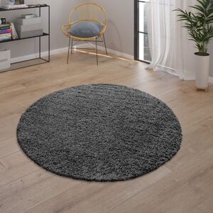 Rosdorf Park Gagnon Shag Anthracite Rug Round 120cm Image