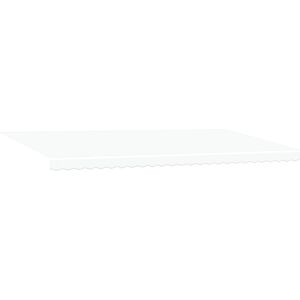 17 Stories Polyester Cover Retractable Patio Awning White 580 cm W x 295 cm D Image