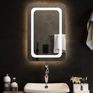 Metro Abularach Lighted Wall Mounted Bathroom Mirror 60 cm H x 40 cm W Image
