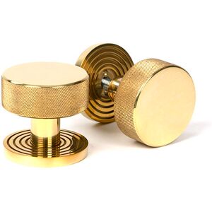 From The Anvil Brompton Interior Mortise Knobset Polished Brass 6.3cm W Image