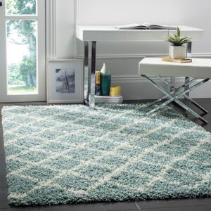 Marlow Home Co. Atchison Power Loom Seafoam/Ivory Rug Green;Neutral Rectangle 155 x 229 cm Image