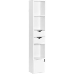 17 Stories Iskender Bookcase White 157.5cm H X 30cm W X 24cm D Image