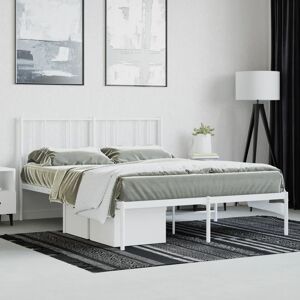 17 Stories Lokesh Platform Bed White Kingsize (5') Image
