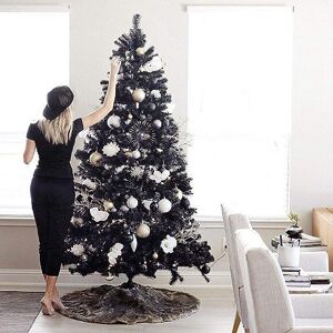 The Seasonal Aisle Black Christmas Tree Black 10' H Image