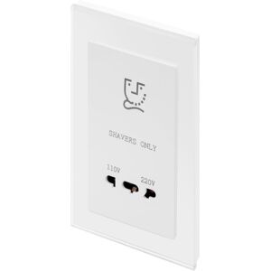 Retrotouch Crystal PG Shaver Socket White White Image