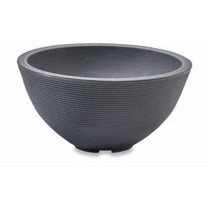 Latitude Run Delano Round Planter Bowl Slate Grey 33cm H x 66cm W x 66cm D Image