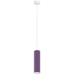 Metro Murdoch 1 - Light Single Cylinder Pendant White/Purple 120cm H X 8.5cm W X 8.5cm D Image