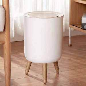 Rio Berthenia Plastic Rubbish Bin - 9L White 34.07L Image