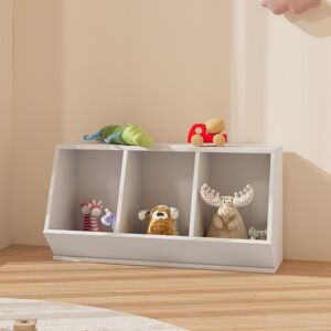Rejeania 17 Stories Toy Organiser White 40cm H X 80cm W X 30cm D Image