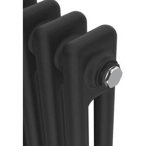 Belfry Heating Dyson Horizontal Traditional Column Radiator Black Black 30cm H x 83cm W x 7cm D Image
