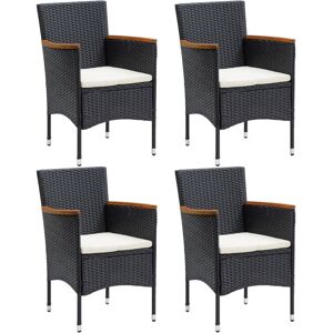 Ophelia & Co. Heddwyn Patio Dining Armchair Black 84cm H X 58cm W X 58cm D Image
