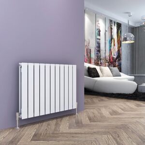 Belfry Heating Tanya Horizontal Flat Panel Radiator White 60cm H x 83.6cm W x 6.1cm D Image