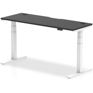 Inbox Zero Height Adjustable Standing Desk. White 66cm H x 160cm W x 60cm D Image