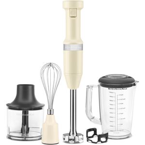 KitchenAid Corded Hand Blender with Accessories Almond Cream Image