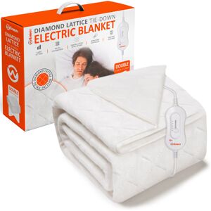 Warmer Diamond-Lattice Electric Blanket White W120 x L150cm Image