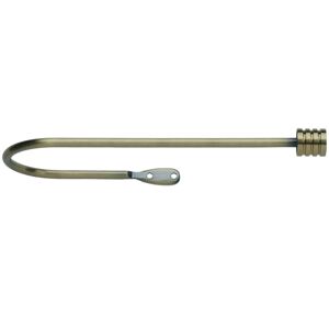 Symple Stuff Metal Curtain Holdback Pair 28cm Stud Finial Gold 0.24cm H x 28cm W x 10.70cm D Image