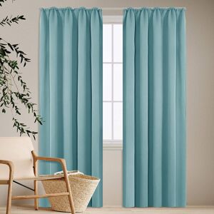 Ebern Designs Deavin Blackout Thermal Single Curtain Baby Pink Width 140 x Drop 220cm Image