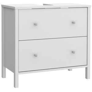 Hashtag Home Ybarra Single Bathroom Vanity Base White 60cm H X 64cm W X 34.8cm D Image