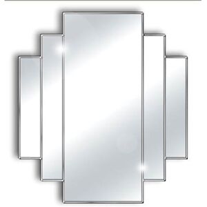 Canora Grey Yoselin Accent Mirror Silver 66cm H X 58cm W X 3cm D Image