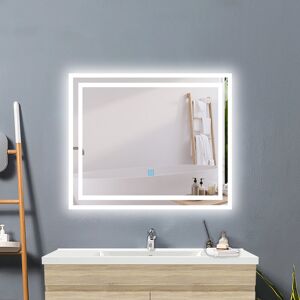 Metro Candrea Lighted Wall Mounted Bathroom/Vanity Mirror White 50cm x 60cm Image