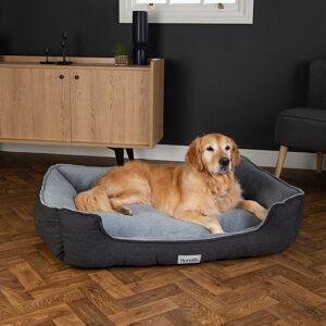 Scruffs Harvard Orthopedic Dog Bed - For Ultra Support & Comfort Graphite Grey 10cm H x 90cm W x 70cm D Image