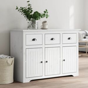Brambly Cottage Amarante 115 Cm Wide 3 Drawer Server White 80cm H X 115.5cm W X 44cm D Image