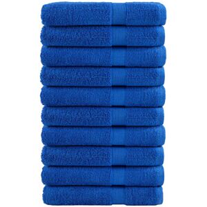 Ebern Designs Nerte 100% Cotton Bath Towels - Set of 10 Blue/White/Grey 200cm L x 100cm W Image