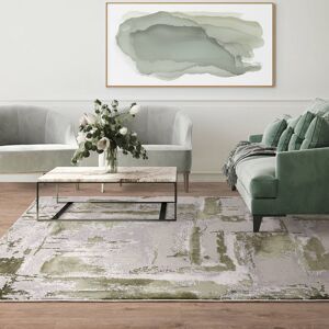 Borough Wharf Canora Abstract Green Area Rug Green Rectangle 80 x 150 cm Image