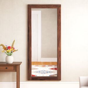 Three Posts Broussard Wood Mirror in Brown Brown 200cm H x 88cm W x 4cm D Image