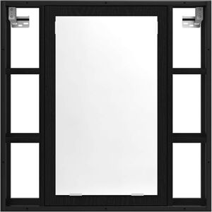 Latitude Run Bathroom Cabinet Black Oak 60cm H X 60cm W X 16cm D Image