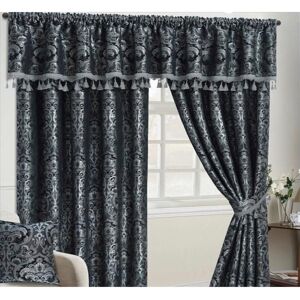 Astoria Grand Pilarcitos Pencil Pleat Blackout Thermal Curtains Grey Width 228cm x Drop 183cm Image