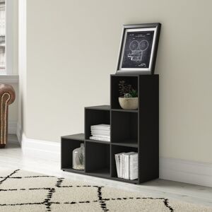17 Stories Selina Bookcase Black 90.5cm H X 89cm W X 29cm D Image