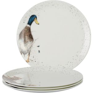 Classic Wrendale Designs - Assorted Coupe Side Plates Brown;White;Grey 27cm W X 1.8cm W Image