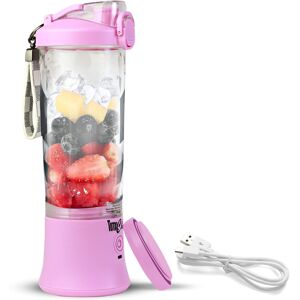 Total Chef Portable USB Hand Blender Yellow Blender Lilac Image