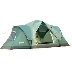 Outsunny 6 Person Tent with Carry Bag Green 6 Person Image