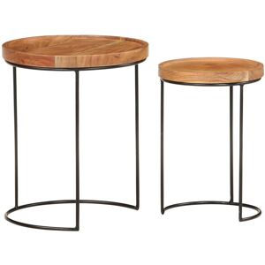 Rio Apolonio Frame Coffee Table Brown 27cm W x 27cm D;42cm H x 36cm W x 36cm D;27cm W x 27cm D;42cm H x 36cm W x 36cm D Image