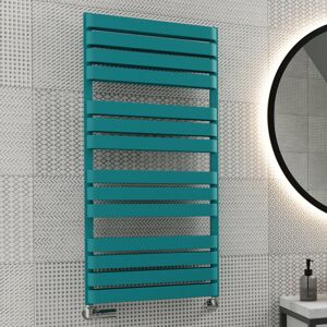 Terma Warp T Bold Heated Towel Rail Teal 111cm H x 50cm W x 11.2cm D Image