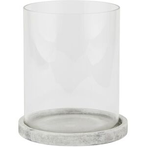 Marlow Home Co. Athena Large Hurricane Lantern White 21cm H x 18cm W x 18cm D Image