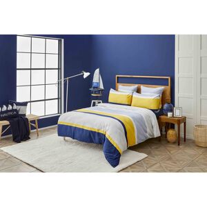 Nautica Home Nautica Bold 100% Turkish Cotton Duvet Cover Set, Yellow Multi Yellow Double Image