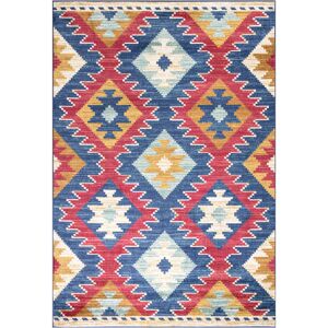Natur Pur Woodall Luxury Large Blue Rug Blue Rectangle 120 x 170cm Image