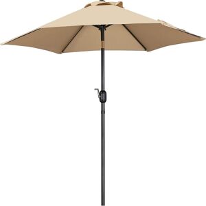 Dakota Fields Caillan Tilt Market Parasol Tan 203cm H x 230cm W x 230cm D Image