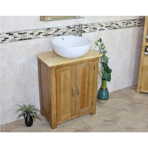 Belfry Bathroom Cournoyer 650mm Free-Standing Vanity Unit Golden Onyx 1,100mm H X 650mm W Image