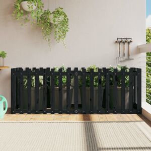ClassicLiving Washtenaw Wood Outdoor Raised Flower Bed Black 27.5" H x 78.7" W x 19.7" D Image