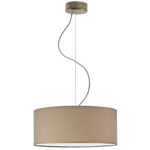 17 Stories Aubryelle 3 - Light Drum Pendant Beige/Antique Gold 120cm H x 40cm W x 40cm D Image