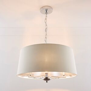 17 Stories Englewood 3 - Light Drum Chandelier Cream 100cm H X 50cm W X 50cm D Image