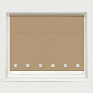 Symple Stuff Square Eyelet Daylight Outdoor Semi-Sheer Roller Blind Cappuccino 210 cm L x 210 cm W Image