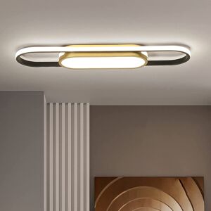 Ivy Bronx Muscato 1-Light 70cm LED Flush Mount Gold 5cm H X 70cm W X 16cm D Image