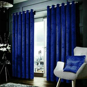 Canora Grey Anali Santiago Velvet Eyelet Blackout Curtains Burgundy 167.64 x 137.16 cm Image